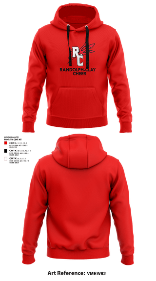 Hoodie, Randolph-Clay High School Cheer, Cheer, Teamtime, Team time, sublimation, custom sports apparel, team uniforms, spirit wear, spiritwear, sports uniforms, custom shirts, team store, custom team store, fundraiser sports, apparel fundraiser