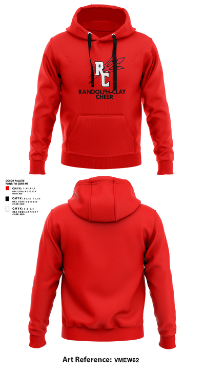 Randolph-Clay High School Cheer 6974584 Hoodie - 1