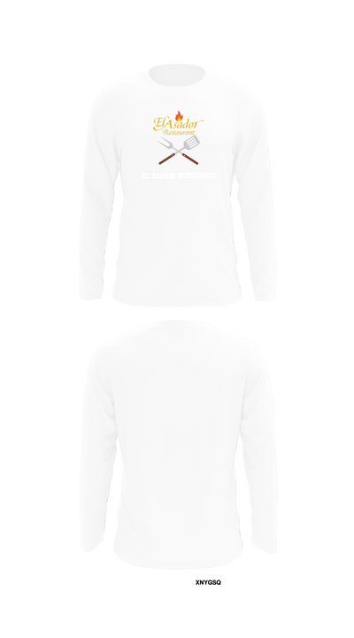El Asador Restaurant 13570745 Long Sleeve Performance Shirt - 8