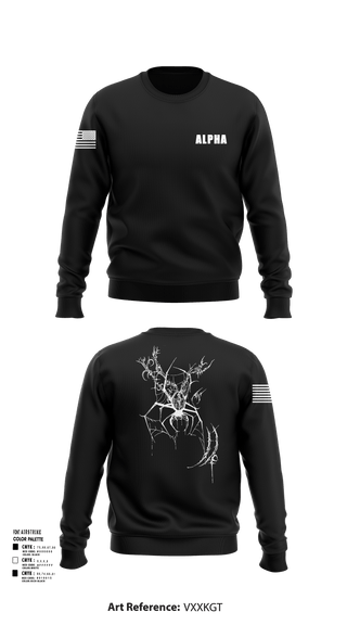 Crew Neck Sweatshirt, Alpha, Air Force, Teamtime, Team time, sublimation, custom sports apparel, team uniforms, spirit wear, spiritwear, sports uniforms, custom shirts, team store, custom team store, fundraiser sports, apparel fundraiser