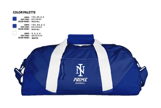 Duffle Bag, Ninth Inning Prime Baseball, Baseball, Teamtime, Team time, sublimation, custom sports apparel, team uniforms, spirit wear, spiritwear, sports uniforms, custom shirts, team store, custom team store, fundraiser sports, apparel fundraiser