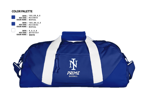 Duffle Bag, Ninth Inning Prime Baseball, Baseball, Teamtime, Team time, sublimation, custom sports apparel, team uniforms, spirit wear, spiritwear, sports uniforms, custom shirts, team store, custom team store, fundraiser sports, apparel fundraiser