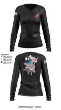 VFA-102 23546693 Women's Long Sleeve V-neck Shirt - 3