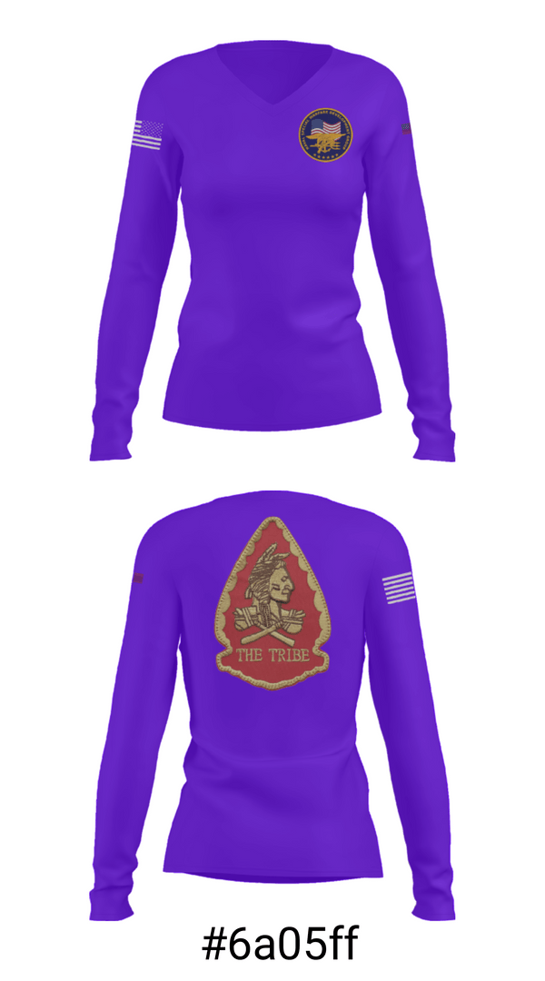 Women's Long Sleeve Vneck Shirt, Naval Special Warfare Development Group, Navy, Teamtime, Team time, sublimation, custom sports apparel, team uniforms, spirit wear, spiritwear, sports uniforms, custom shirts, team store, custom team store, fundraiser sports, apparel fundraiser