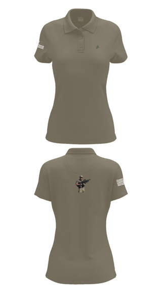 Womens Short Sleeve Performance Polo, MS ADT SECFOR, Army, Teamtime, Team time, sublimation, custom sports apparel, team uniforms, spirit wear, spiritwear, sports uniforms, custom shirts, team store, custom team store, fundraiser sports, apparel fundraiser