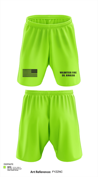 Athletic Shorts With Pockets, Volunteer Fire Co. Ainaloa, Fire Department, Teamtime, Team time, sublimation, custom sports apparel, team uniforms, spirit wear, spiritwear, sports uniforms, custom shirts, team store, custom team store, fundraiser sports, apparel fundraiser