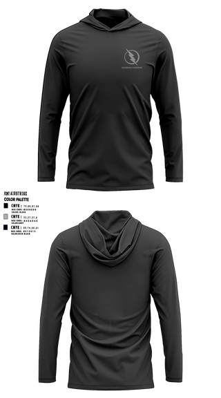 Short Sleeve Performance Shirt with hood, Colorado Lightning Basketball Club, Men's Basketball, Teamtime, Team time, sublimation, custom sports apparel, team uniforms, spirit wear, spiritwear, sports uniforms, custom shirts, team store, custom team store, fundraiser sports, apparel fundraiser