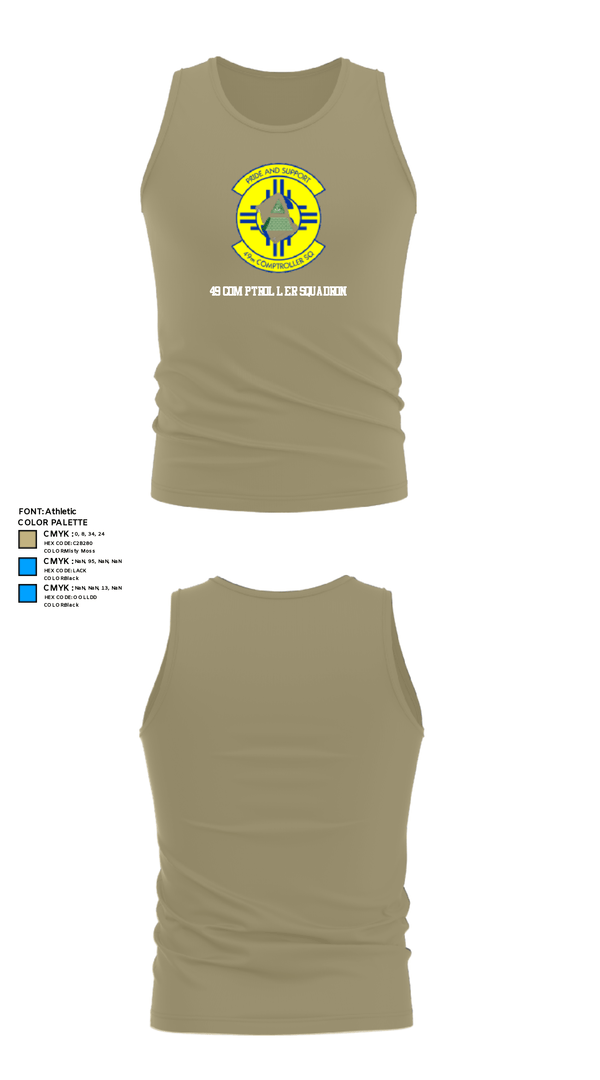 Tank Top, 49 COMPTROLLER SQUADRON, , Teamtime, Team time, sublimation, custom sports apparel, team uniforms, spirit wear, spiritwear, sports uniforms, custom shirts, team store, custom team store, fundraiser sports, apparel fundraiser