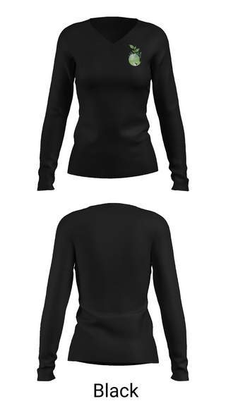 Womens Long Sleeve Vneck Shirt, Montessori Seeds Of Education, Spirit Store, Teamtime, Team time, sublimation, custom sports apparel, team uniforms, spirit wear, spiritwear, sports uniforms, custom shirts, team store, custom team store, fundraiser sports, apparel fundraiser