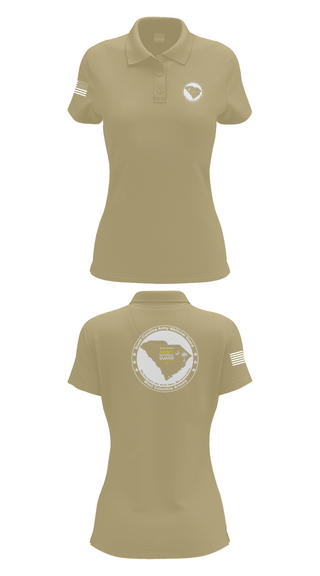 Womens Short Sleeve Performance Polo, Bravo 3, National Guard, Teamtime, Team time, sublimation, custom sports apparel, team uniforms, spirit wear, spiritwear, sports uniforms, custom shirts, team store, custom team store, fundraiser sports, apparel fundraiser