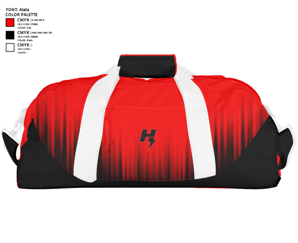 Duffle Bag, Hilliard Middle-Senior High School, Spirit Store, Teamtime, Team time, sublimation, custom sports apparel, team uniforms, spirit wear, spiritwear, sports uniforms, custom shirts, team store, custom team store, fundraiser sports, apparel fundraiser