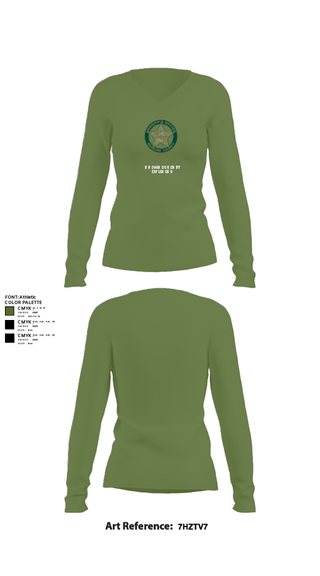Women's Long Sleeve Vneck Shirt, BROWARD SHERIFF EXPLORERS, Police, Teamtime, Team time, sublimation, custom sports apparel, team uniforms, spirit wear, spiritwear, sports uniforms, custom shirts, team store, custom team store, fundraiser sports, apparel fundraiser