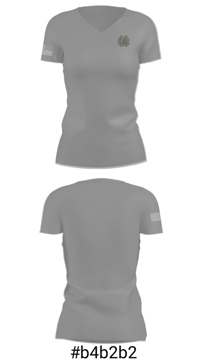 Marlboro County High School Track 94418087 Women's Short Sleeve V-neck Shirt - 21