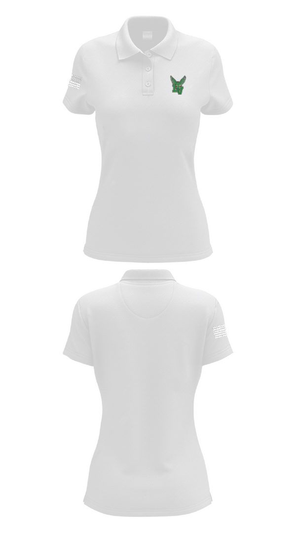 Womens Short Sleeve Performance Polo, Falcons Volleyball, Women's Volleyball, Teamtime, Team time, sublimation, custom sports apparel, team uniforms, spirit wear, spiritwear, sports uniforms, custom shirts, team store, custom team store, fundraiser sports, apparel fundraiser