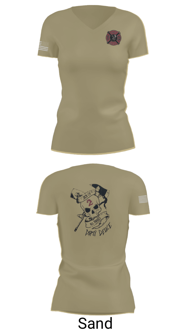 Women's Short Sleeve Vneck Shirt, 386th ECES/CEF, Fire Department, Teamtime, Team time, sublimation, custom sports apparel, team uniforms, spirit wear, spiritwear, sports uniforms, custom shirts, team store, custom team store, fundraiser sports, apparel fundraiser