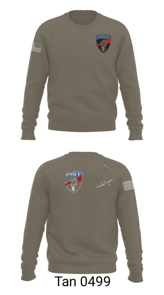 Crew Neck Sweatshirt, 3-172 FiST, Army, Teamtime, Team time, sublimation, custom sports apparel, team uniforms, spirit wear, spiritwear, sports uniforms, custom shirts, team store, custom team store, fundraiser sports, apparel fundraiser