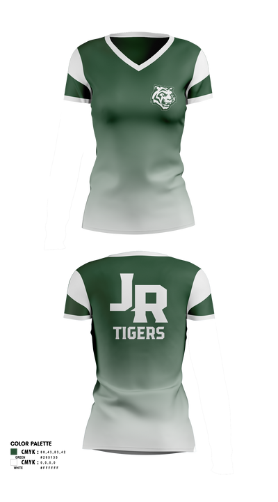 Jackson-Reed (Wilson) High School 17300686 Women's Short Sleeve V-neck Shirt - 1