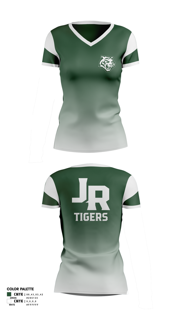 Womens Short Sleeve Vneck Shirt, Jackson-Reed (Wilson) High School, Spirit Store, Teamtime, Team time, sublimation, custom sports apparel, team uniforms, spirit wear, spiritwear, sports uniforms, custom shirts, team store, custom team store, fundraiser sports, apparel fundraiser