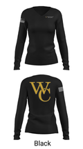 Woodford County High School Golf 78348992 Women's Long Sleeve V-neck Shirt - 35