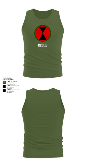 Tank Top, RECCE, Army, Teamtime, Team time, sublimation, custom sports apparel, team uniforms, spirit wear, spiritwear, sports uniforms, custom shirts, team store, custom team store, fundraiser sports, apparel fundraiser