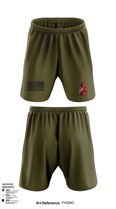 7th Communication Bn 61854612 Athletic Shorts With Pockets - 123