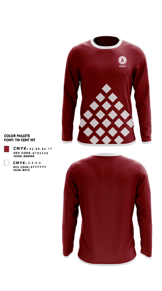 Long Sleeve Performance Shirt, Auburn High School Golf, Golf, Teamtime, Team time, sublimation, custom sports apparel, team uniforms, spirit wear, spiritwear, sports uniforms, custom shirts, team store, custom team store, fundraiser sports, apparel fundraiser