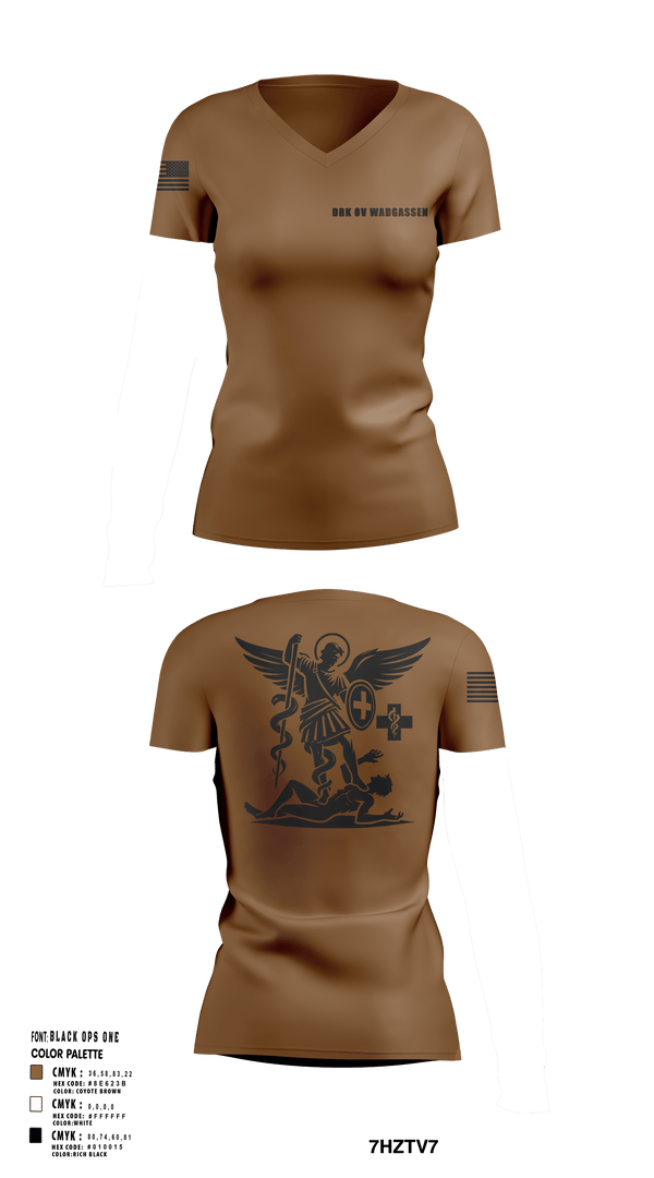 Womens Short Sleeve Vneck Shirt, DRK ov Wadgassen, Fire Department, Teamtime, Team time, sublimation, custom sports apparel, team uniforms, spirit wear, spiritwear, sports uniforms, custom shirts, team store, custom team store, fundraiser sports, apparel fundraiser