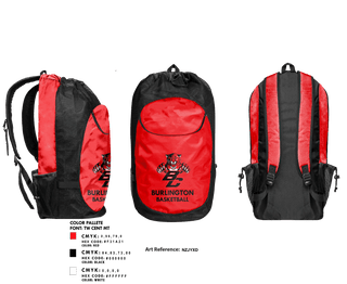 Gear Bag, Burlington High School Basketball, Men's Basketball, Teamtime, Team time, sublimation, custom sports apparel, team uniforms, spirit wear, spiritwear, sports uniforms, custom shirts, team store, custom team store, fundraiser sports, apparel fundraiser