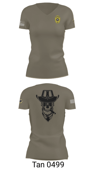 Charlie Squad 89952871 Women's Short Sleeve V-neck Shirt - 65