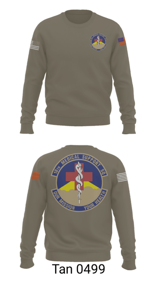 Crew Neck Sweatshirt, 18 MDSS, Air Force, Teamtime, Team time, sublimation, custom sports apparel, team uniforms, spirit wear, spiritwear, sports uniforms, custom shirts, team store, custom team store, fundraiser sports, apparel fundraiser