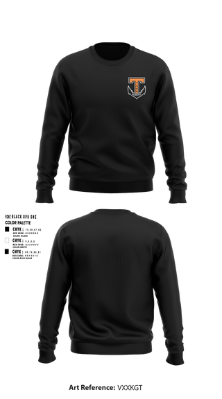 Crew Neck Sweatshirt, Tabb NJROTC, Navy, Teamtime, Team time, sublimation, custom sports apparel, team uniforms, spirit wear, spiritwear, sports uniforms, custom shirts, team store, custom team store, fundraiser sports, apparel fundraiser