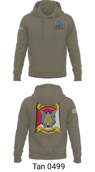 Hoodie, B Troop 2-17 Cav REGT, , Teamtime, Team time, sublimation, custom sports apparel, team uniforms, spirit wear, spiritwear, sports uniforms, custom shirts, team store, custom team store, fundraiser sports, apparel fundraiser