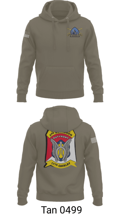 B Troop 2-17 Cav REGT 36740014 Hoodie - 78