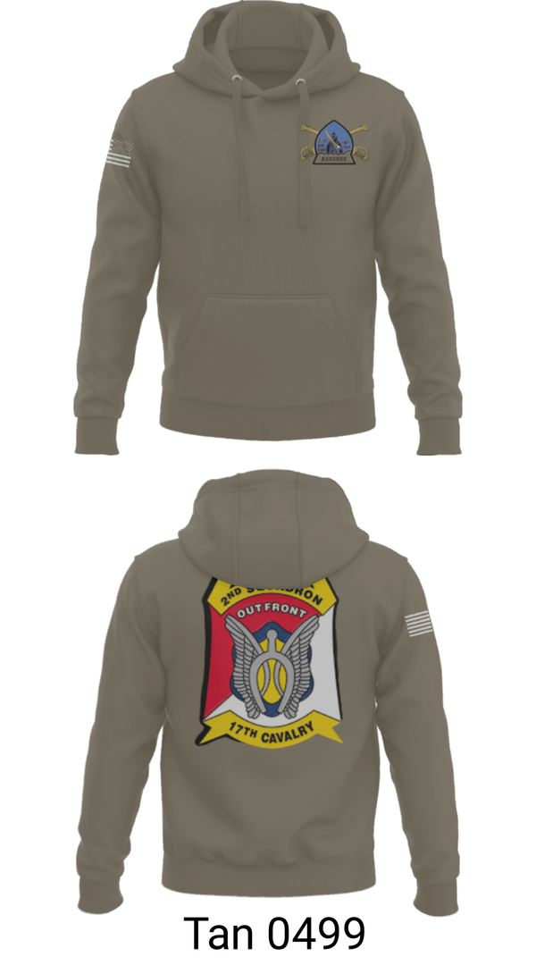 Hoodie, B Troop 2-17 Cav REGT, , Teamtime, Team time, sublimation, custom sports apparel, team uniforms, spirit wear, spiritwear, sports uniforms, custom shirts, team store, custom team store, fundraiser sports, apparel fundraiser