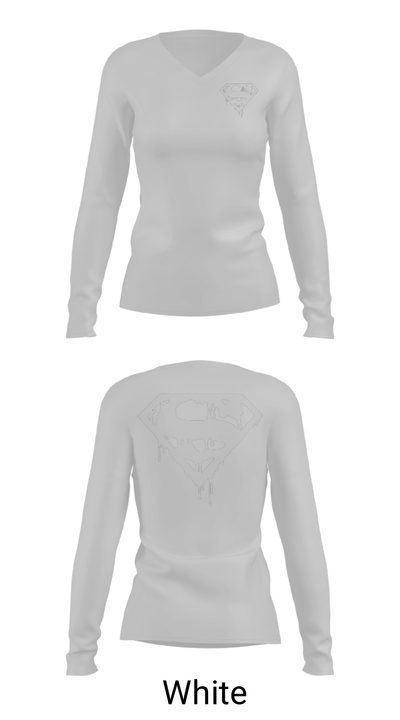 Lucid union 20916482 Women's Long Sleeve V-neck Shirt - 16