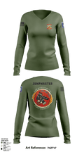 FCO 4-319 AFAR, 173 IBCT(A) 62795689 Women's Long Sleeve V-neck Shirt - 6