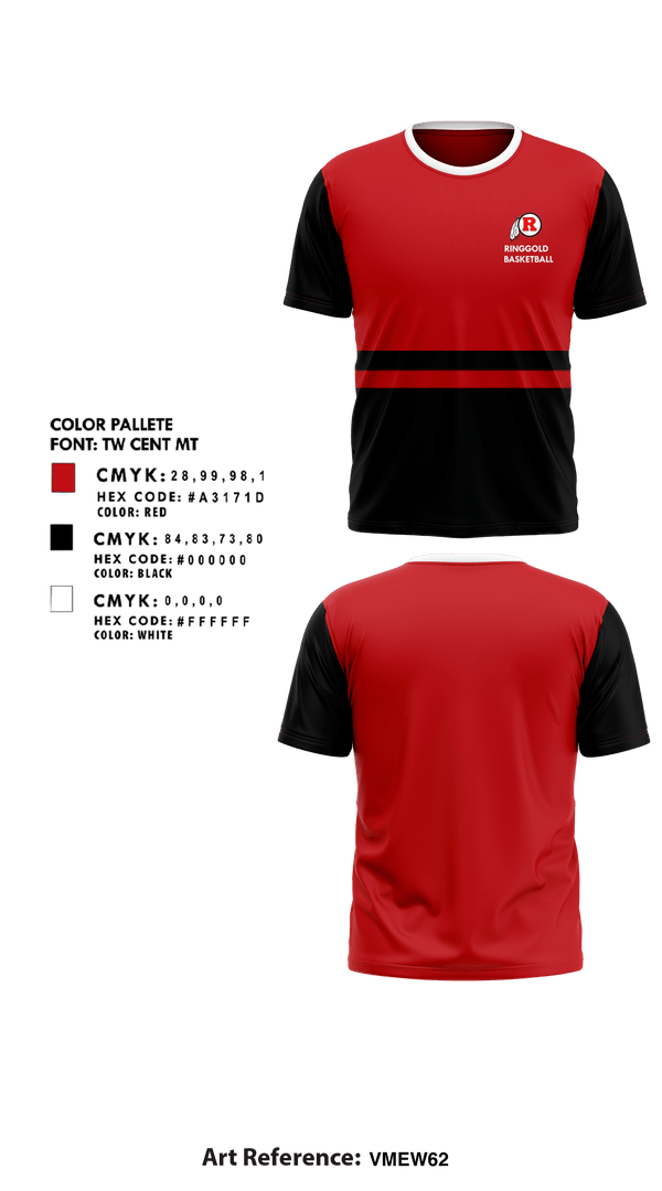 Short Sleeve Performance Shirt, Ringgold High School Basketball, Men's Basketball, Teamtime, Team time, sublimation, custom sports apparel, team uniforms, spirit wear, spiritwear, sports uniforms, custom shirts, team store, custom team store, fundraiser sports, apparel fundraiser