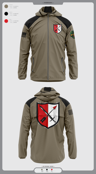 Windbreaker, 31st Chemical Brigade, Army, Teamtime, Team time, sublimation, custom sports apparel, team uniforms, spirit wear, spiritwear, sports uniforms, custom shirts, team store, custom team store, fundraiser sports, apparel fundraiser