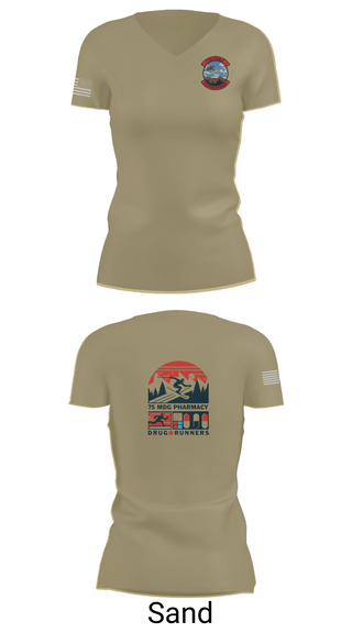 Womens Short Sleeve Vneck Shirt, 75 HCOS SGGD, Air Force, Teamtime, Team time, sublimation, custom sports apparel, team uniforms, spirit wear, spiritwear, sports uniforms, custom shirts, team store, custom team store, fundraiser sports, apparel fundraiser