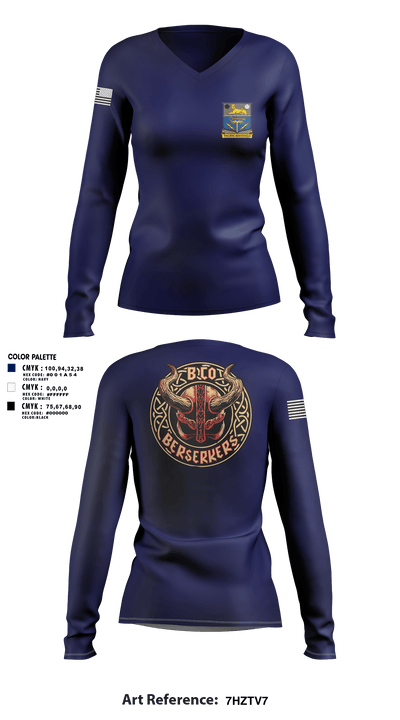 Army 36078746 Women's Long Sleeve V-neck Shirt - 1