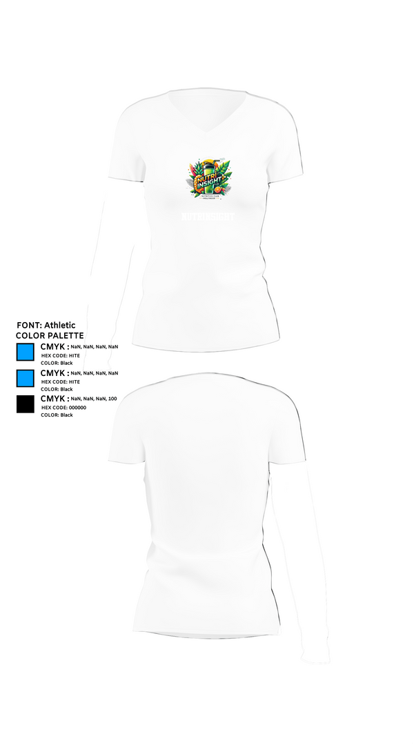 Womens Short Sleeve Vneck Shirt, Nutrinsight, , Teamtime, Team time, sublimation, custom sports apparel, team uniforms, spirit wear, spiritwear, sports uniforms, custom shirts, team store, custom team store, fundraiser sports, apparel fundraiser