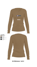 AFOMIS 39561369 Women's Long Sleeve V-neck Shirt - 2