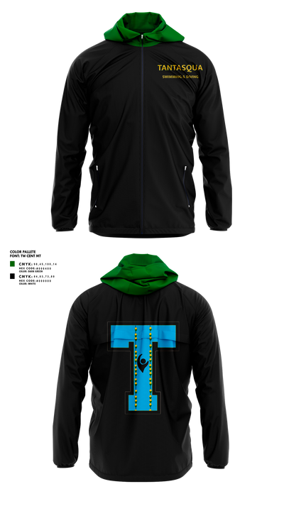 Tantasqua Regional High School Swim and Dive Team 43090516 Windbreaker - 10
