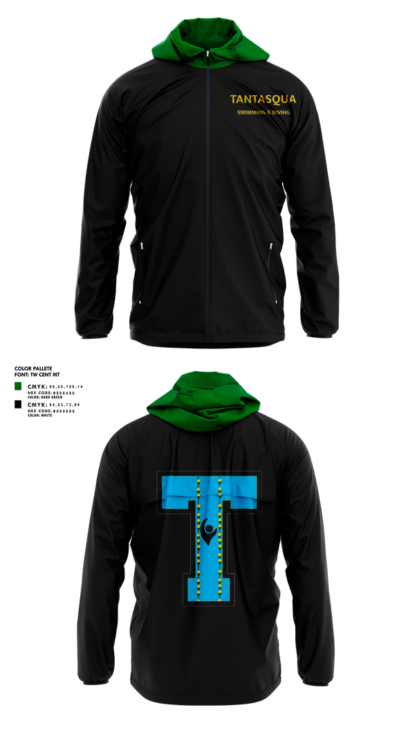Windbreaker, Tantasqua Regional High School Swim and Dive Team, Swimming, Teamtime, Team time, sublimation, custom sports apparel, team uniforms, spirit wear, spiritwear, sports uniforms, custom shirts, team store, custom team store, fundraiser sports, apparel fundraiser