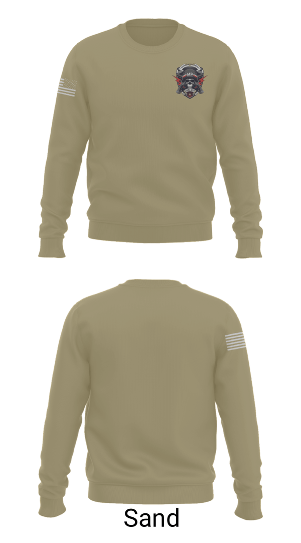 Crew Neck Sweatshirt, 527th MP CO, Army, Teamtime, Team time, sublimation, custom sports apparel, team uniforms, spirit wear, spiritwear, sports uniforms, custom shirts, team store, custom team store, fundraiser sports, apparel fundraiser