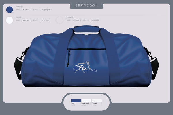 Duffle Bag, Fort Lupton, Women's Volleyball, Teamtime, Team time, sublimation, custom sports apparel, team uniforms, spirit wear, spiritwear, sports uniforms, custom shirts, team store, custom team store, fundraiser sports, apparel fundraiser