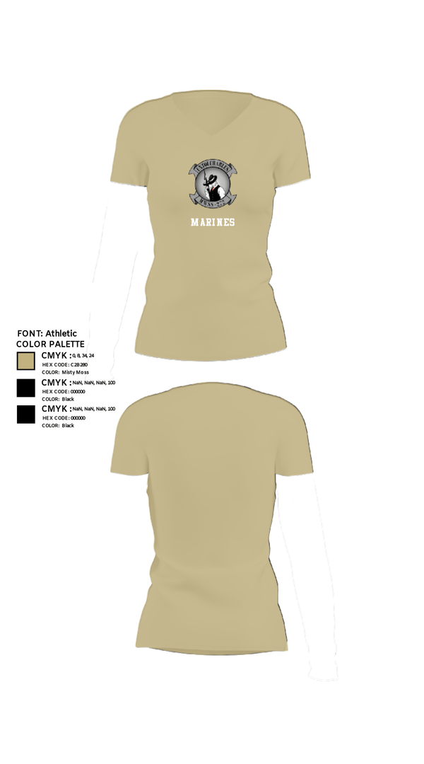 Women's Short Sleeve Vneck Shirt, FIELD MESS, Marines, Teamtime, Team time, sublimation, custom sports apparel, team uniforms, spirit wear, spiritwear, sports uniforms, custom shirts, team store, custom team store, fundraiser sports, apparel fundraiser