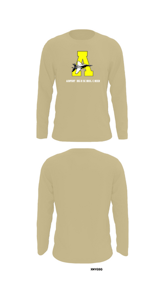 Long Sleeve Performance Shirt, Airport High School Cheer, Cheer, Teamtime, Team time, sublimation, custom sports apparel, team uniforms, spirit wear, spiritwear, sports uniforms, custom shirts, team store, custom team store, fundraiser sports, apparel fundraiser