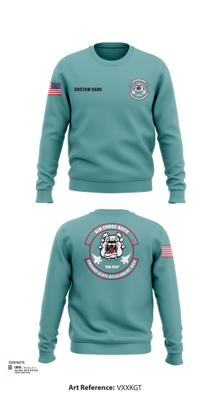 Crew Neck Sweatshirt, Detachment 035, Air Force, Teamtime, Team time, sublimation, custom sports apparel, team uniforms, spirit wear, spiritwear, sports uniforms, custom shirts, team store, custom team store, fundraiser sports, apparel fundraiser