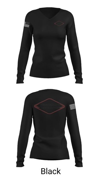 Vision2Reality 33801681 Women's Long Sleeve V-neck Shirt - 35